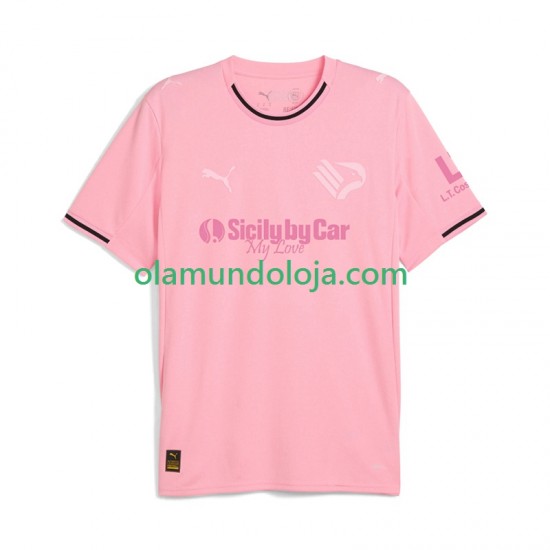 Camisola Palermo Homem Equipamento Primeiro 2024-2025 Manga Curta